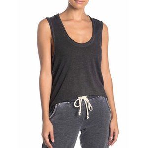 NWT Free People Movement Backcountry Tank Top in Black/Charcoal Gray XS